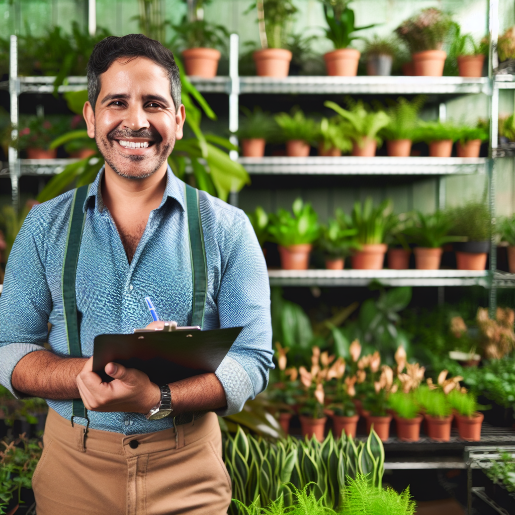 The Calm Leaf team and their plants.