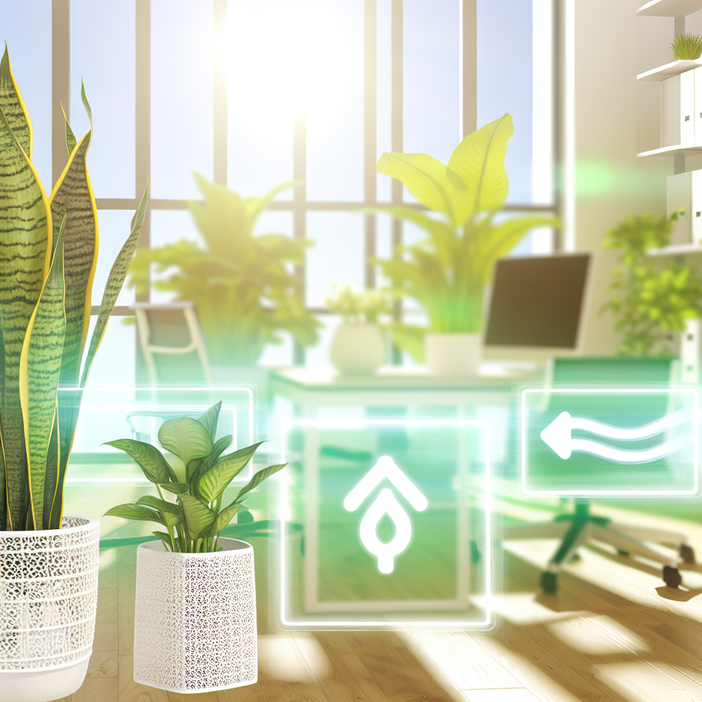 Healthy plants in a bright room.