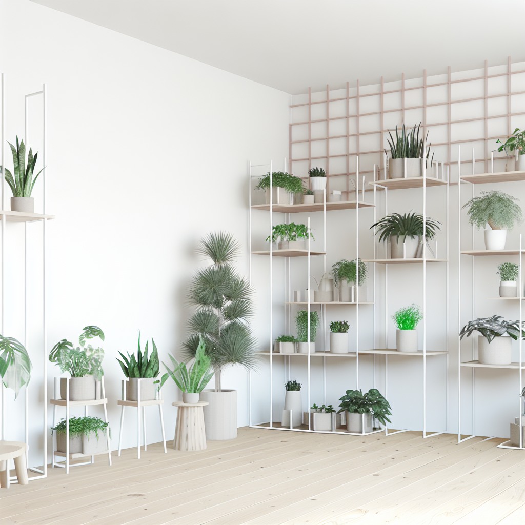 A beautifully designed indoor garden space.