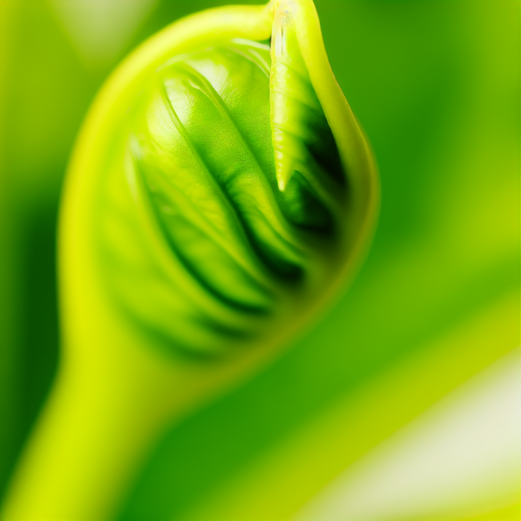 Close up of a Philodendron leaf.