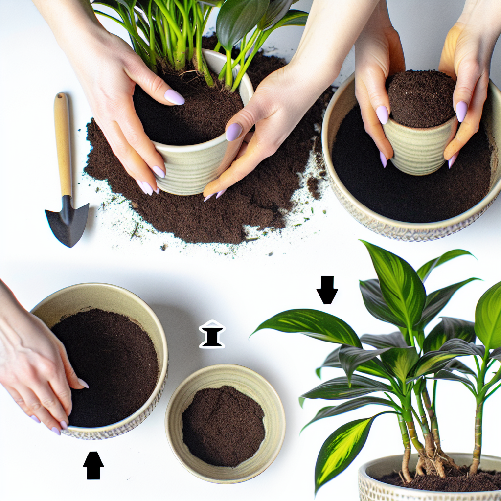 A person holding a root-bound plant.