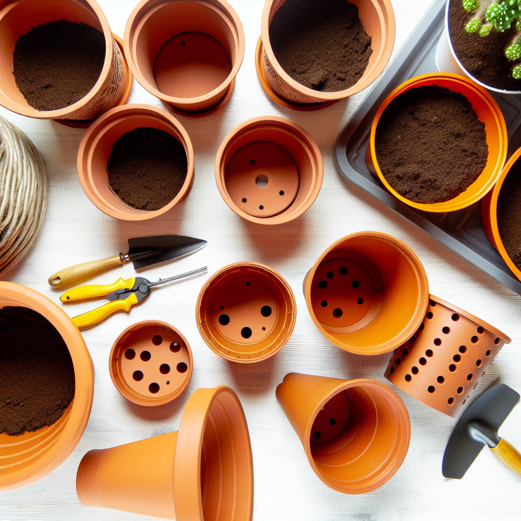 A newly repotted plant.