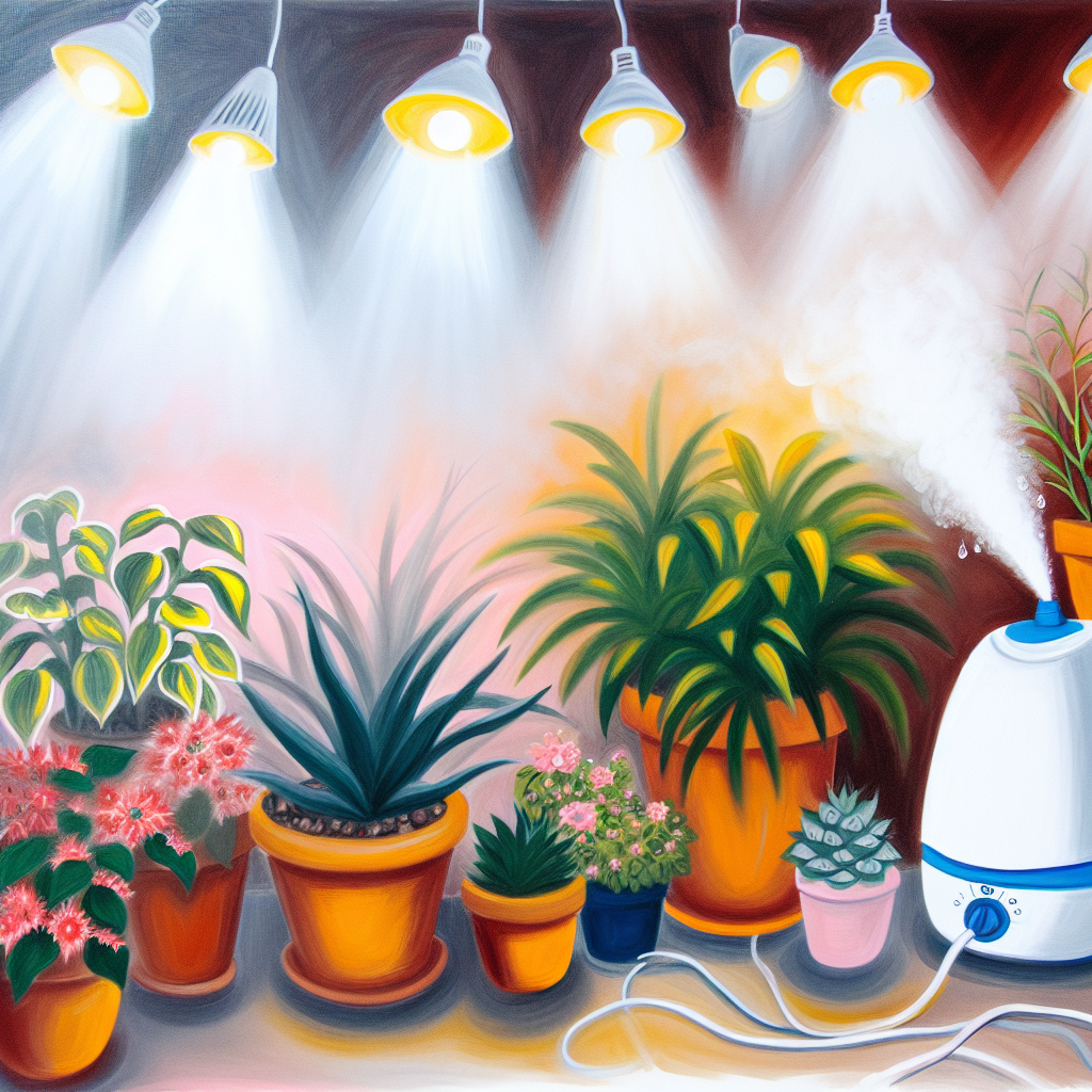 Caring for plants in different seasons.