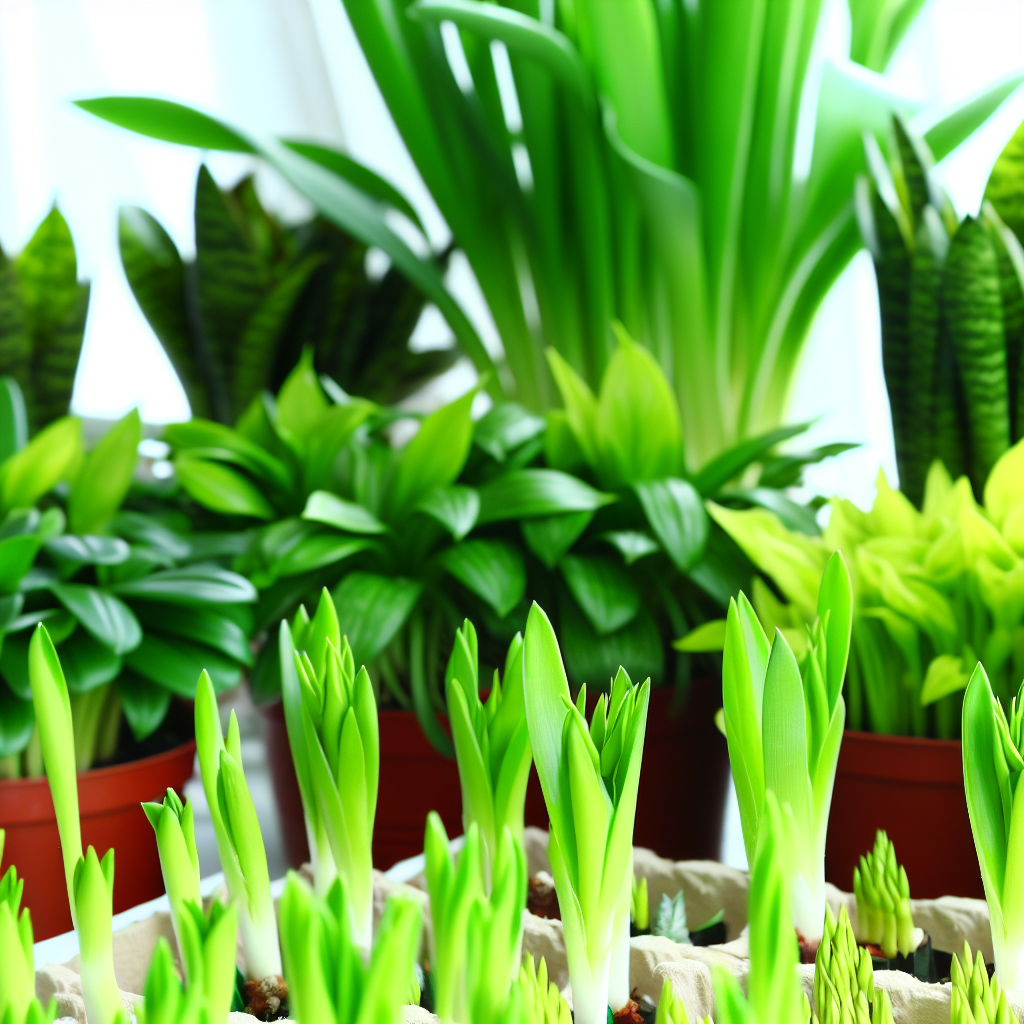 A person repotting a plant in the spring.