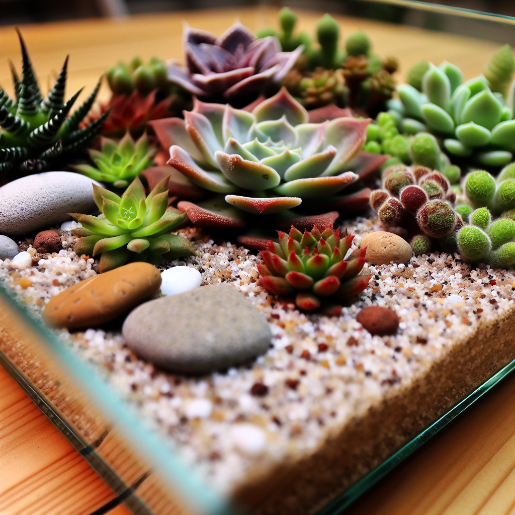 Close up of a succulent.