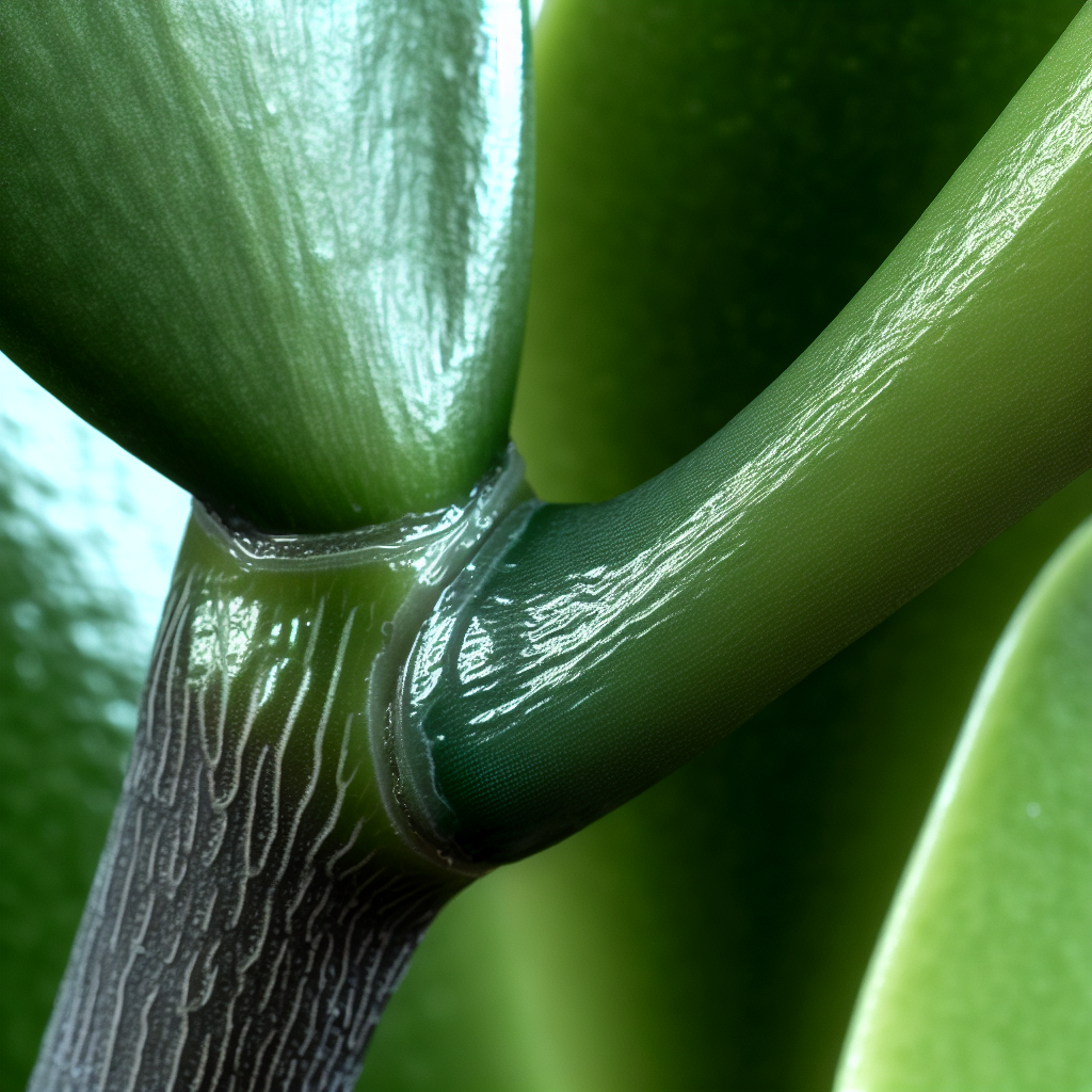 Close up of the shiny leaves of a ZZ Plant.